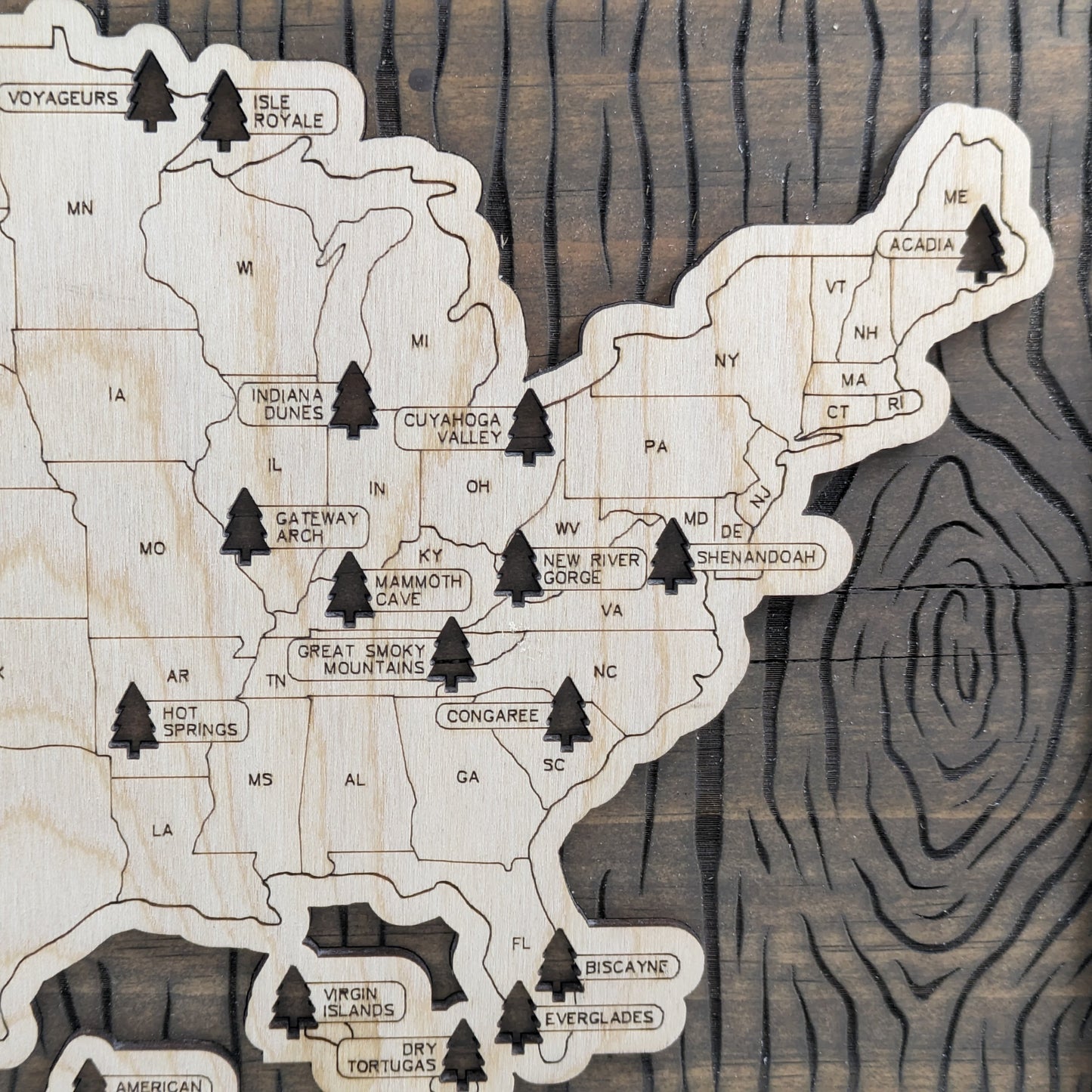 National Park Travel Map